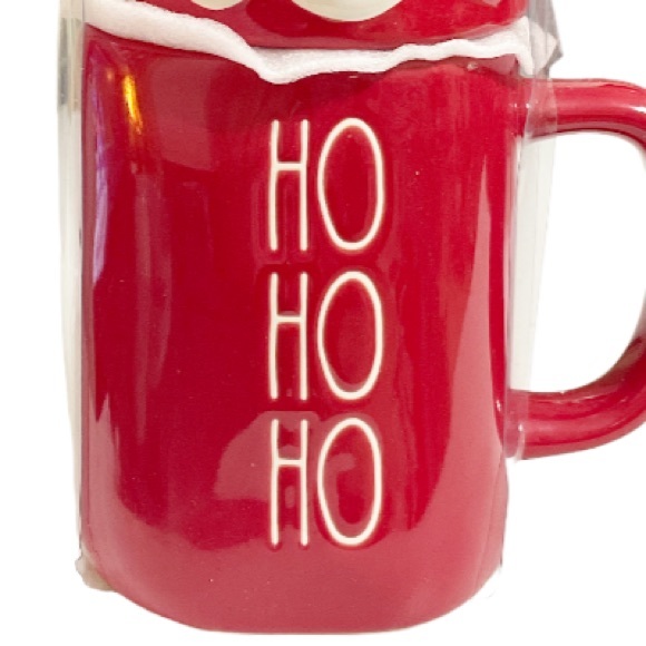 NEW Rae Dunn HO HO HO Mug w/Santa Legs Topper 🎅🏻 🎅🏻 - Picture 2 of 5